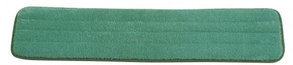 Rubbermaid - 24-1/2" Long x 5-1/2" Wide Microfiber Dust Mop Pad - Hook & Loop, Green - Caliber Tooling