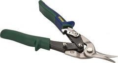 Irwin - 1-5/16" Length of Cut, Right Pattern Aviation Snip - 10" OAL, ProTouch Handle, 18 AWG Steel Capacity - Caliber Tooling