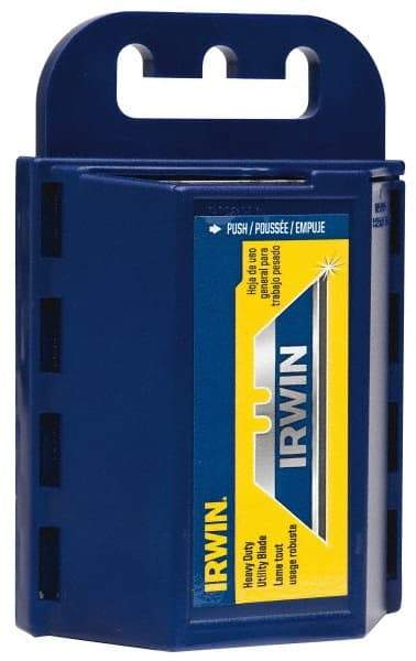 Irwin - 100 Piece Bi-Metal Utility Knife Blade - 2-3/8" OAL - Caliber Tooling