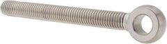 Gibraltar - 5/8-11, External Male Thread, Stainless Steel, Eye Hole Head, Rod End - Uncoated, 5/8" Shank Diam, 6" Hole Center to End, Grade 304, 5-1/4" Thread Length - Caliber Tooling