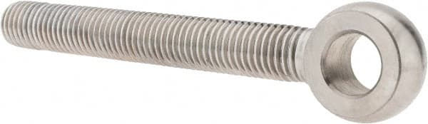 Gibraltar - 3/4-10, External Male Thread, Stainless Steel, Eye Hole Head, Rod End - Uncoated, 3/4" Shank Diam, 6" Hole Center to End, Grade 304, 5-1/8" Thread Length - Caliber Tooling