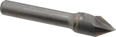 Hertel - 1/2" Head Diam, 3/8" Shank Diam, 1 Flute 60° Solid Carbide Countersink - Caliber Tooling