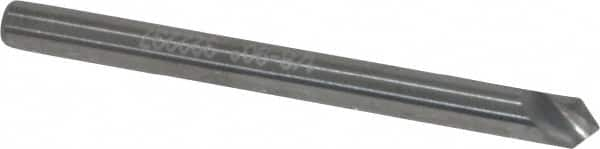 Hertel - 1/8" Head Diam, 1/8" Shank Diam, 1 Flute 90° Solid Carbide Countersink - Caliber Tooling