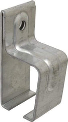 National Mfg. - 300 Lb Capacity, Galvanized, Single Box Rail Bracket - 2" Long, 4-1/2" High, 2-1/4" Wide - Caliber Tooling