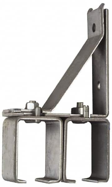 National Mfg. - 300 Lb Capacity, Galvanized, Double Splice Box Rail Bracket - 1-3/4" Long, 8-3/8" High, 4-1/2" Wide - Caliber Tooling