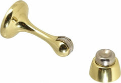 National Mfg. - 3" Projection Magnetic Door Holder - Door & Wall Mount, Brass Finish - Caliber Tooling