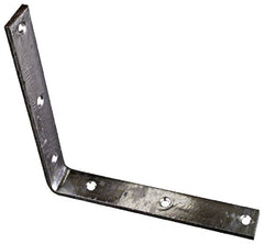 National Mfg. - 8" Long x 1-1/4" Wide, Steel, Corner Brace - Hot-Dipped Galvanized - Caliber Tooling