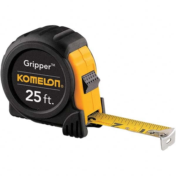 Komelon - 25' x 1" Yellow Blade Tape Measure - Caliber Tooling