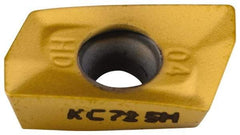 Kennametal - EP1004 HD Grade KC725M Carbide Milling Insert - TiN/TiCN/TiN Finish, 0.148" Thick, 0.4mm Corner Radius - Caliber Tooling