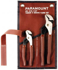 Paramount - 2 Piece Tongue & Groove Plier Set - Comes in Canvas Roll - Caliber Tooling