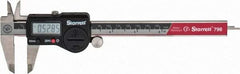 Starrett - 0 to 150mm Range, 0.01mm Resolution, IP67 Electronic Caliper - Stainless Steel with 1-1/2" Stainless Steel Jaws, 0.02mm Accuracy, Serial Output - Caliber Tooling