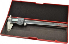 Starrett - 0 to 200mm Range, 0.01mm Resolution, IP67 Electronic Caliper - Stainless Steel with 1-7/8" Stainless Steel Jaws, 0.0015" Accuracy, Serial Output - Caliber Tooling