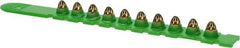 Powers Fasteners - 10 Load, Green, 0.27 Caliber, Power Load Strip Powder Actuated Load - 7" Wide x 2" Deep x 1-1/2" High, For Use with HILTI DX350; HILTI DX36M; HILTI DX451; HILTI DX460; P3500; P3600; PA351; PA3500; RAMSET SA270; VIPER - Caliber Tooling