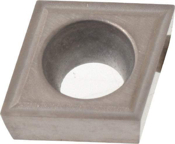 Kyocera - CCGT32.50.5 Grade TN60 Cermet Turning Insert - TiCN/NbC Finish, 80° Diamond, 3/8" Inscr Circle, 5/32" Thick, 0.0079" Corner Radius - Caliber Tooling