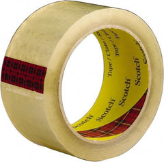 3M - 2" x 55 Yd Clear Rubber Adhesive Sealing Tape - Polypropylene Film Backing, 2.6 mil Thick, 60 Lb Tensile Strength, Series 3743 - Caliber Tooling