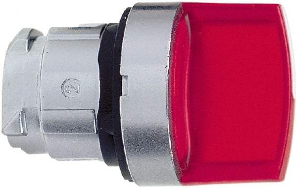 Schneider Electric - 22mm Mount Hole, 2 Position, Handle Operated, Selector Switch - Red, Maintained (MA), Nonilluminated, Shock, Vibration and Water Resistant - Caliber Tooling