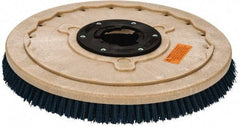 PRO-SOURCE - 20" Diam Scrubbing Brush - 20" Machine, 1-1/2" Trim Length, Blue Pad, Silicone Carbide & Nylon - Caliber Tooling