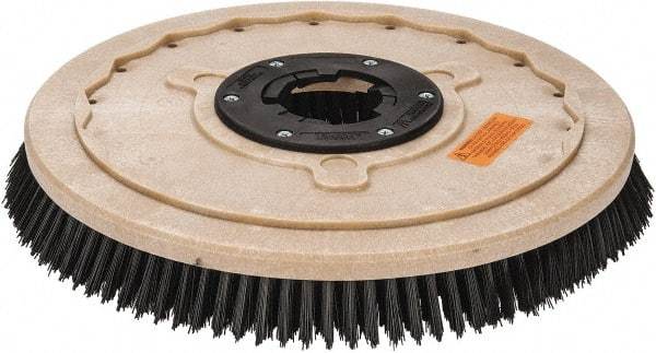 PRO-SOURCE - 18" Diam Scrubbing Brush - 18" Machine, 1-1/2" Trim Length, Black Pad, Polypropylene - Caliber Tooling