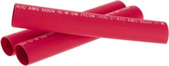 3M - 9" Long, 4:1, Polyolefin Heat Shrink Electrical Tubing - Red - Caliber Tooling