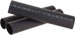 3M - 9" Long, 4:1, Polyolefin Heat Shrink Electrical Tubing - Black - Caliber Tooling