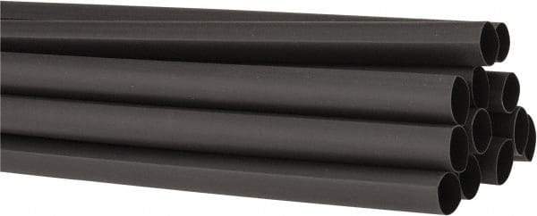 3M - 48" Long, 2:1, Polyolefin Heat Shrink Electrical Tubing - Black - Caliber Tooling