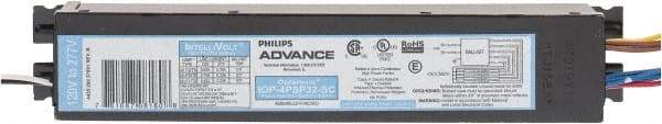 Philips Advance - 4 Lamp, 120-277 Volt, 0.50 to 0.93 Amp, 0 to 39 Watt, Programmed Start, Electronic, Nondimmable Fluorescent Ballast - 0.88, 0.90 Ballast Factor, T8 Lamp - Caliber Tooling