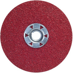 ‎7″ × 5/8″-11 Red Heat F981 Fiber Disc 60 Grit Ceramic Alumina - Caliber Tooling