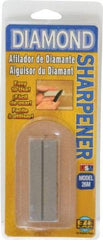 Eze Lap - 3" Long x 1" Wide x 1/4" Thick, Diam ond Sharpening Stone - Flat, 400 Grit, Medium Grade - Caliber Tooling