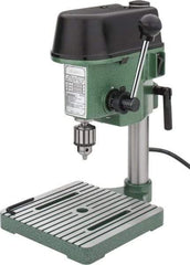 Enco - 4-5/16" Swing, Step Pulley Drill Press - 3 Speed, Single Phase - Caliber Tooling