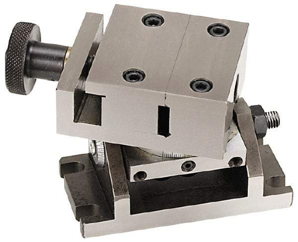 Value Collection - 2-1/4" Jaw Width x 25/32" Jaw Height, 17/32" Jaw Capacity, Sine Vise - 5-5/8" OAL x 3-3/4" Overall Height - Caliber Tooling