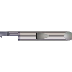 Micro 100 - Single Point Threading Tools; Thread Type: Internal ; Material: Solid Carbide ; Profile Angle: 60 ; Threading Diameter (Decimal Inch): 0.1100 ; Threading Diameter (mm): 2.80 ; Cutting Depth (Decimal Inch): 0.7500 - Exact Industrial Supply