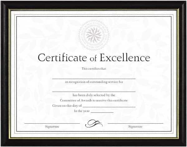 Dax - Black Document Holders-Certificate/Document - 11" High x 8-1/2" Wide - Caliber Tooling