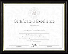 Dax - Black Document Holders-Certificate/Document - 11" High x 8-1/2" Wide - Caliber Tooling