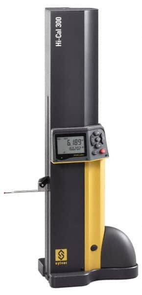 Fowler - 6" Electronic Height Gage - 0.00005" Resolution, Accurate to 0.00013", LCD Display, USB, RS-232 Data Output - Caliber Tooling