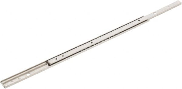 Sugatsune - 13-51/64" Slide Length, 8-53/64" Travel Length, Stainless Steel Ball Bearing Slide - 66 Lb Capacity at Full Extension - Caliber Tooling