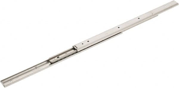 Sugatsune - 11-53/64" Slide Length, 12-31/32" Travel Length, Stainless Steel Ball Bearing Slide - 66 Lb Capacity at Full Extension - Caliber Tooling