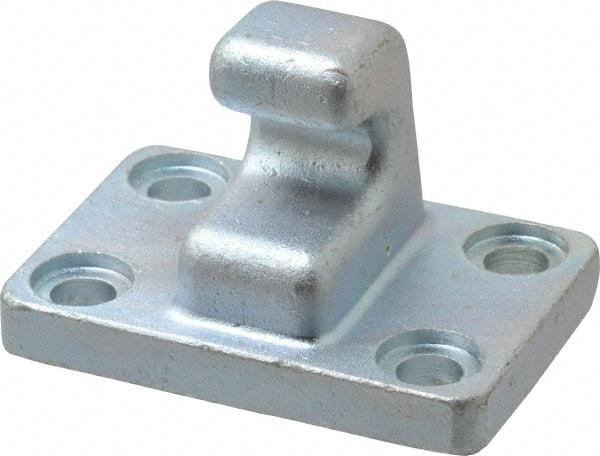 Gibraltar - 1 Lb Capacity, 0.41" Mounting Hole, Steel Clamp Latch Plate & Hook Assembly - 2.13" Base Length x 3.13" Base Width - Caliber Tooling