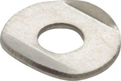 Gibraltar - Stainless Steel, Flanged Washer for Clamp Spindle - 10-32 Thread, 0.2" Hole Diam, 0.56" Overall Diam, 0.36" Between Flanges - Caliber Tooling