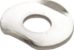 Gibraltar - Stainless Steel, Flanged Washer for 1/4" Diam Clamp Spindle - 1/4-20 Thread, 0.27" Hole Diam, 0.69" Overall Diam, 0.45" Between Flanges - Caliber Tooling