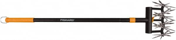 Fiskars - Cultivator with 39 to 63" Telescopic Steel Handle - 36 Tines, 2-1/4" Tine Length - Caliber Tooling