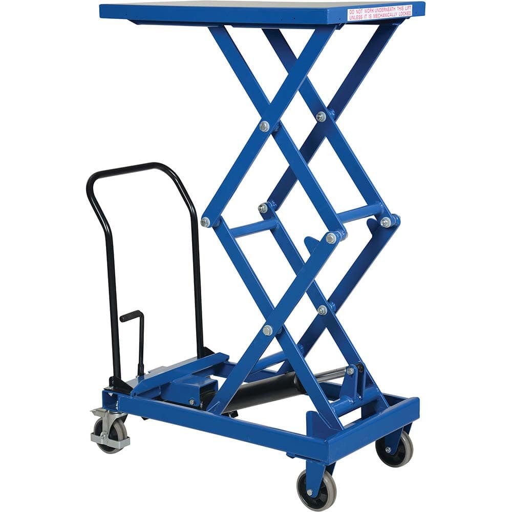 Vestil - Lifting Tables; Type: Scissor Cart ; Lift Style: Scissor ; Style: Foot Pump ; Load Capacity (Lb.): 300.000 ; Minimum Height (Inch): 17 ; Lift Height (Inch): 56 - Exact Industrial Supply