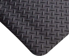 PRO-SAFE - 65' Long x 3' Wide, Dry Environment, Anti-Fatigue Matting - Black, Vinyl with Vinyl Sponge Base, Beveled on 4 Sides - Caliber Tooling