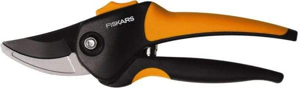 Fiskars - By-Pass Pruner - 5/8" Long Steel Blade, 5-1/2" Long Comfort Hand Grip Handle - Caliber Tooling