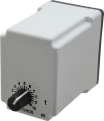 Macromatic - 8 Pin, Multiple Range DPDT Time Delay Relay - 10 Contact Amp, 120 VAC/VDC, Knob - Caliber Tooling