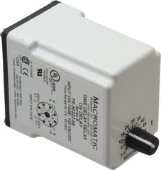 Macromatic - 8 Pin, Multiple Range DPDT Time Delay Relay - 10 Contact Amp, 120 VAC/VDC, Knob - Caliber Tooling