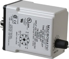 Macromatic - 8 Pin, 10 min Delay, Multiple Range DPDT Time Delay Relay - 10 Contact Amp, 120 VAC/VDC, Knob - Caliber Tooling