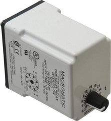 Macromatic - 8 Pin, Multiple Range DPDT Time Delay Relay - 10 Contact Amp, 120 VAC/VDC, Knob - Caliber Tooling