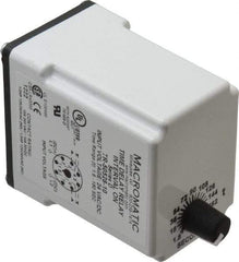 Macromatic - 8 Pin, Multiple Range DPDT Time Delay Relay - 10 Contact Amp, 24 VAC/VDC, Knob - Caliber Tooling