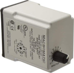 Macromatic - 11 Pin, 10 min Delay, Multiple Range DPDT Time Delay Relay - 10 Contact Amp, 120 VAC/VDC, Knob - Caliber Tooling