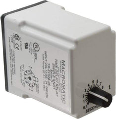 Macromatic - 11 Pin, Multiple Range DPDT Time Delay Relay - 10 Contact Amp, 24 VAC/VDC, Knob - Caliber Tooling